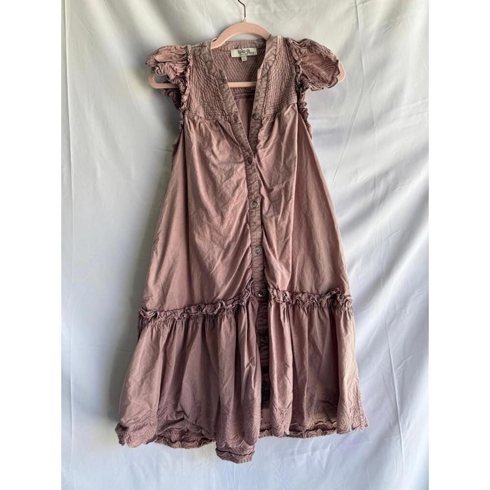 Sea New York Pink Cotton Heidi Tunic Dress Size XS with Small Stains - Picture 4 of 7